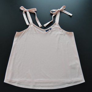 Kaari Blue flowy beautiful dressy  camisole / tank